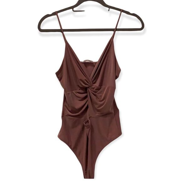 Mocking Jay Mauve Open Front Bodysuit - S - Picture 1 of 6